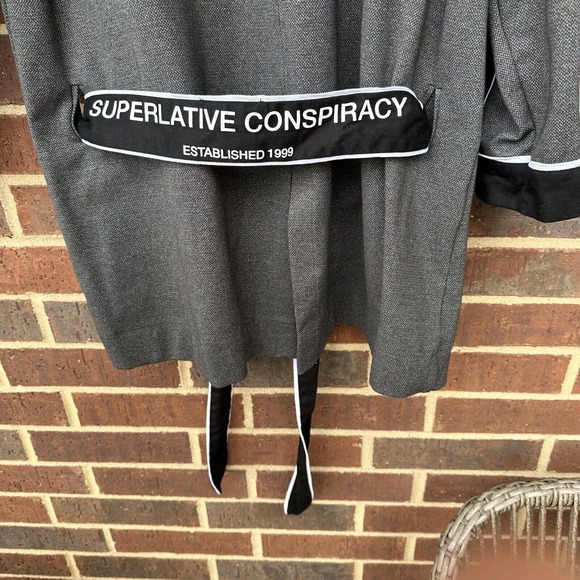 WeSC kimono haru short robe Unisex Mens M, Womens L, Black/grey - Picture 6 of 10